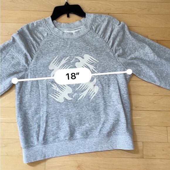 Anthropologie Jason K. Yun Doves Graphic Sweatshirt S - Picture 7 of 11